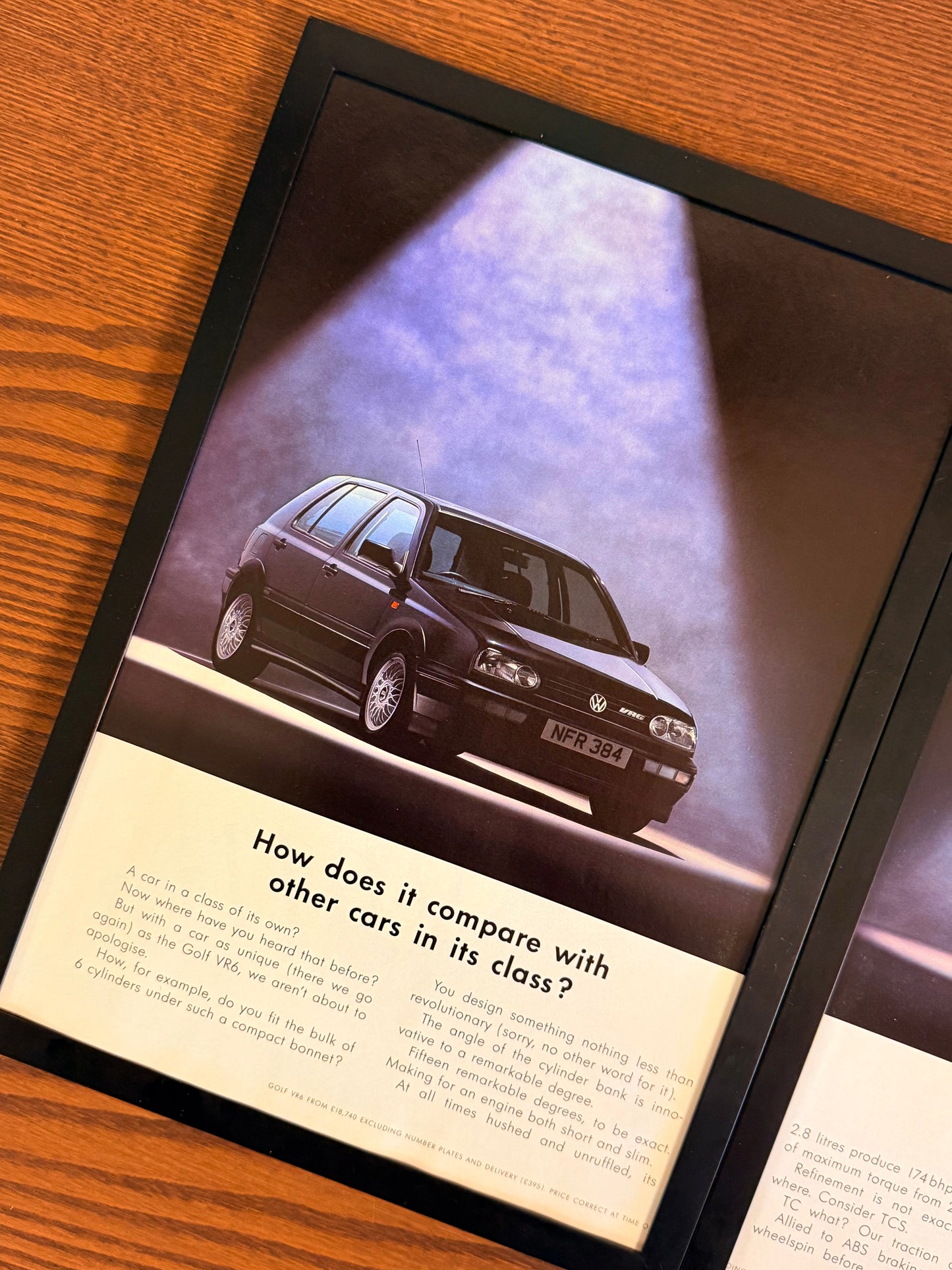 Original Volkswagen MK3 Golf VR6 Advert - 1990s