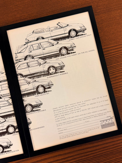 Original Saab Collection Advert - 1980s