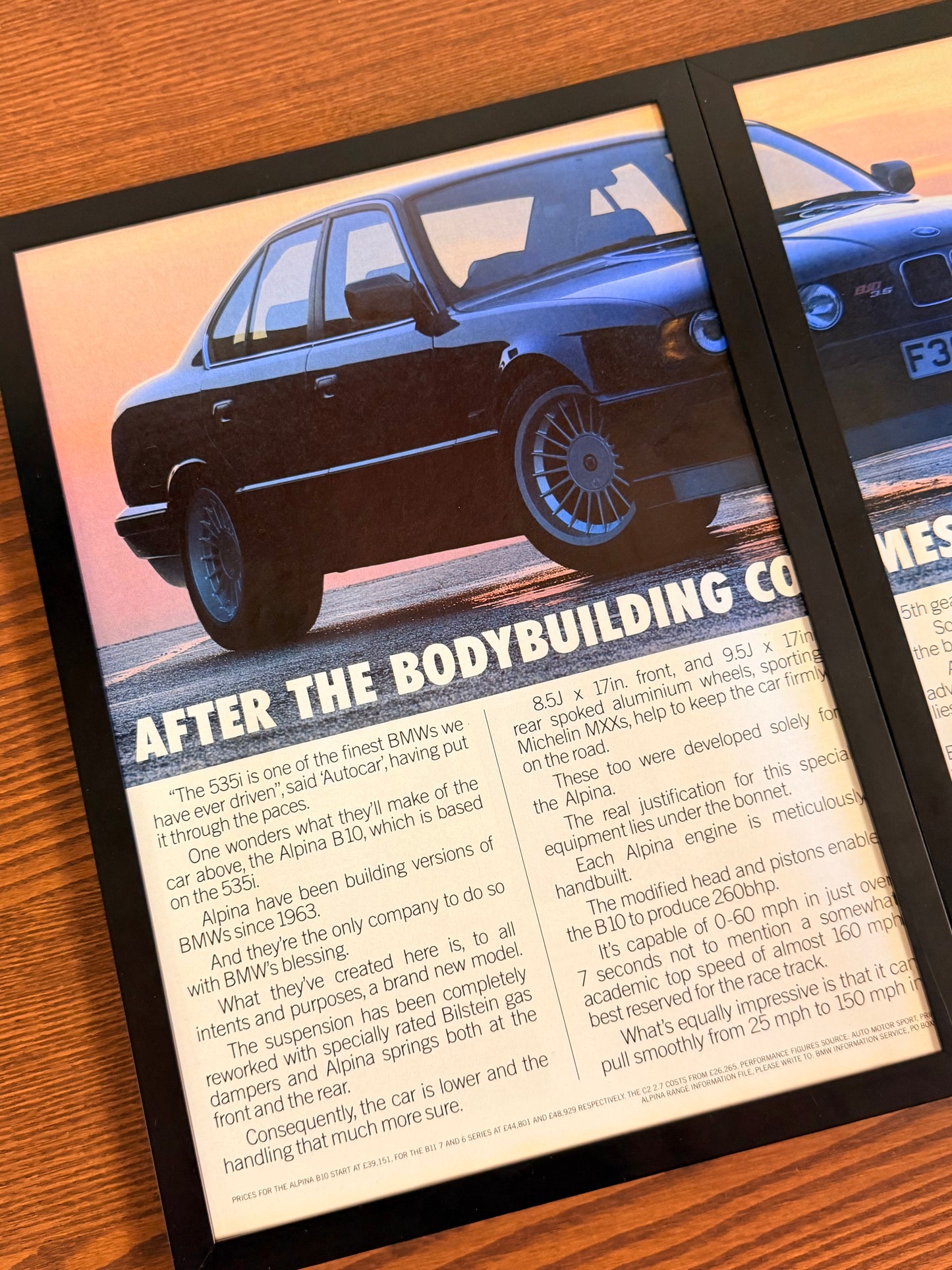 Original BMW B10 Alpina E34 Advert - 1990s