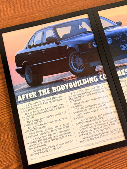 Original BMW B10 Alpina E34 Advert - 1990s