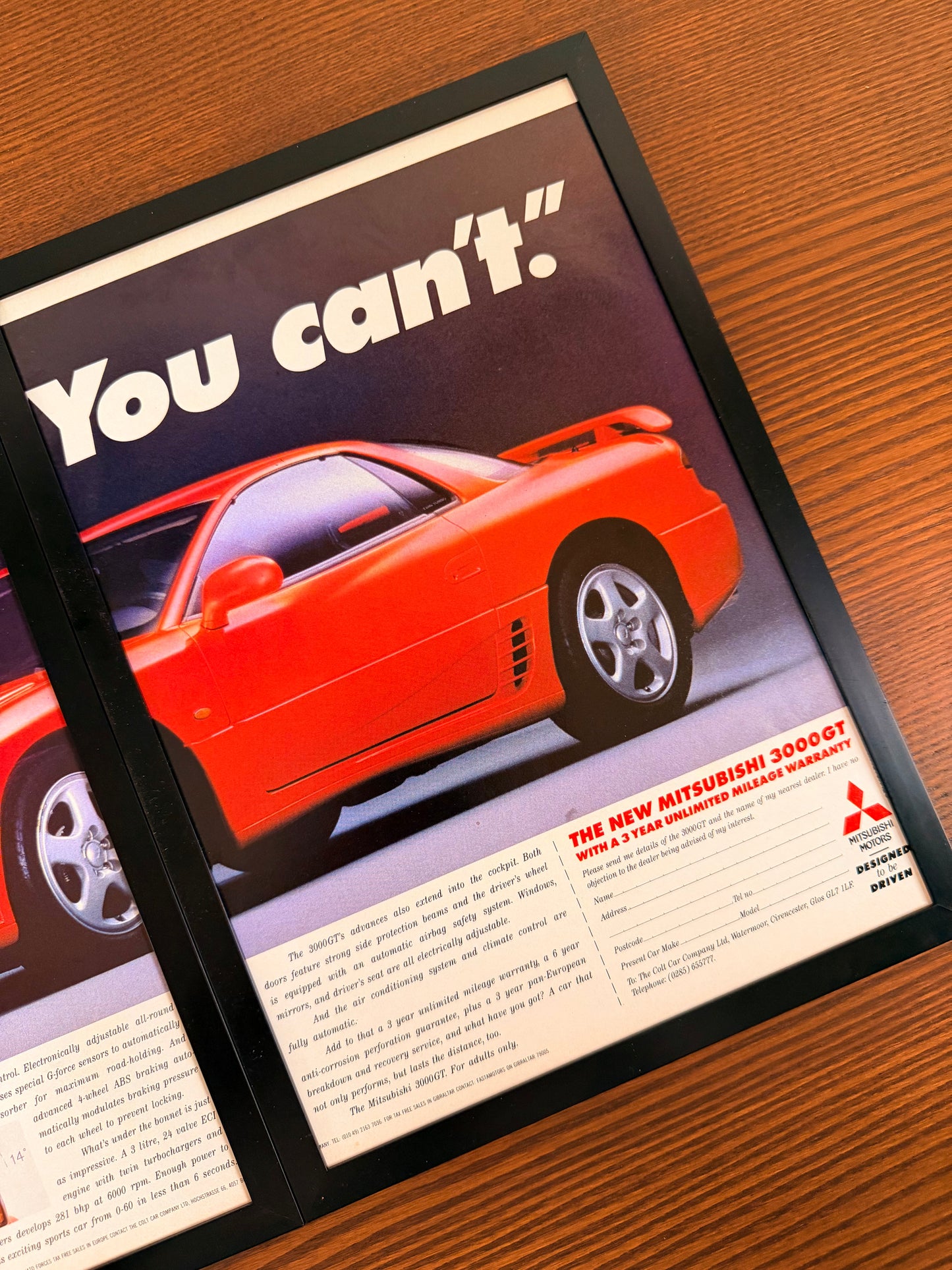 Original Mitsubishi 3000GT Advert - 1990s