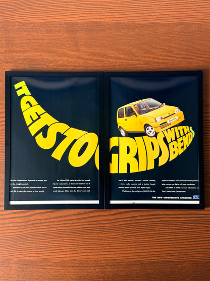 Original Fiat Cinquecento Sporting Advertisement - 1990s