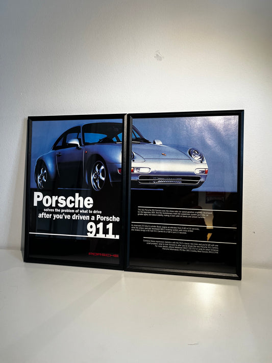 Original Porsche 911 Carrera Advert - 1990s