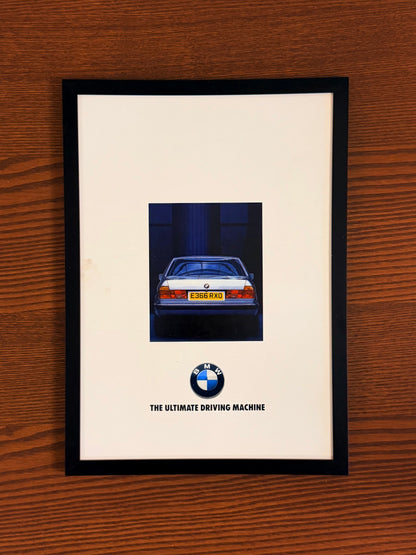 Original BMW E32 7 series Advert - 1980s