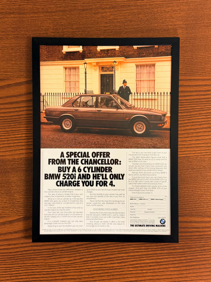 Original BMW E28 5 Series 520i Advert - 1990s