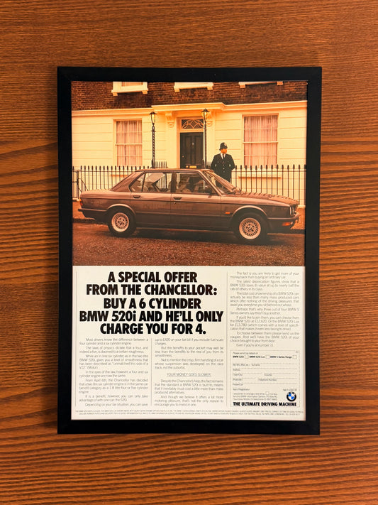 Original BMW E28 5 Series 520i Advert - 1990s