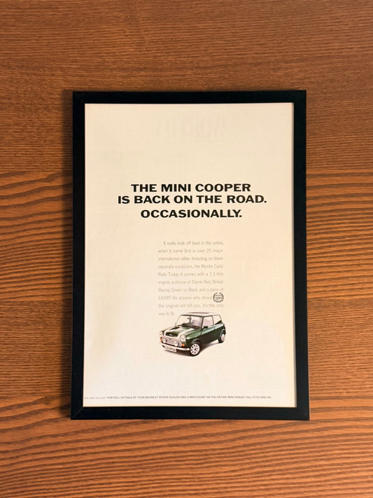Original Mini Cooper Advert - 1980s