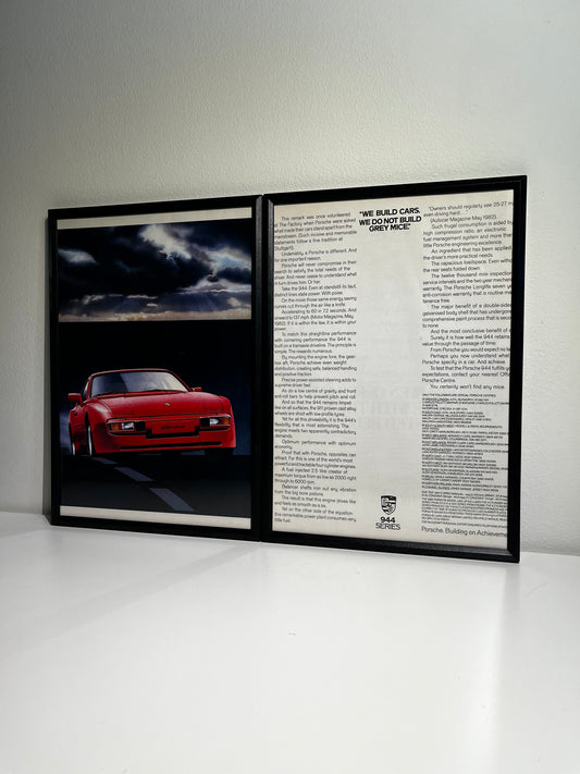 Original Porsche 944 Advert - 1984