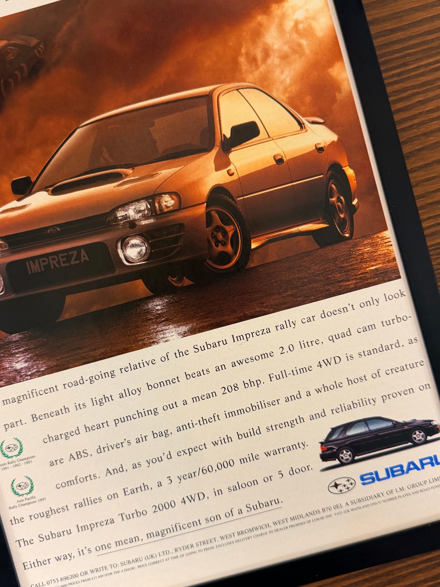 Original Subaru Impreza Advert - 1990s