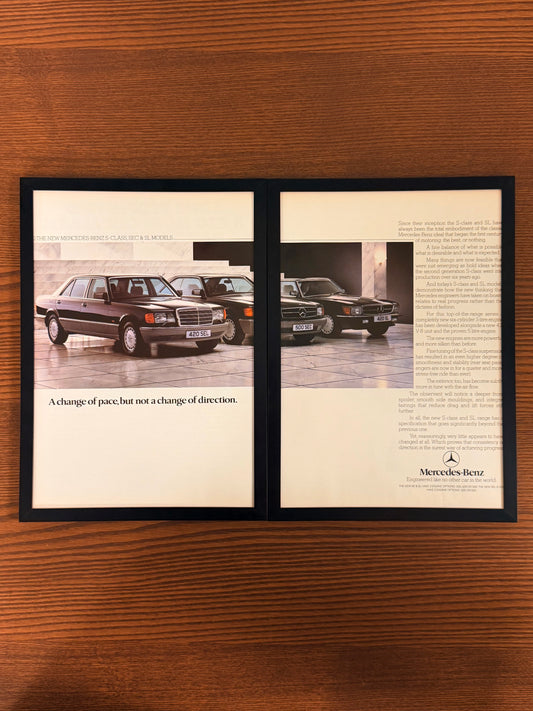 Original Mercedes S Class Advert - 1980s