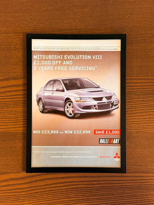 Original Mitsubishi Evo VIII Advert - 2000s