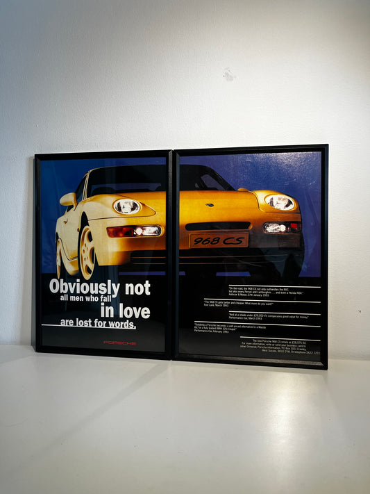 Original Porsche 968 Advert - 1990s