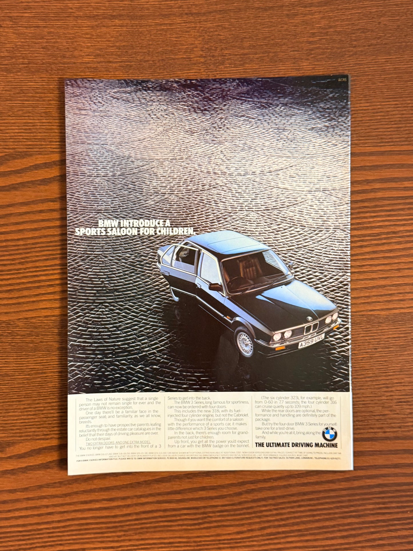 Original BMW 3 Series E30 Coupe Advert - 1990s