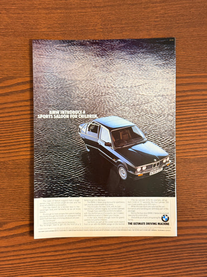 Original BMW 3 Series E30 Coupe Advert - 1990s