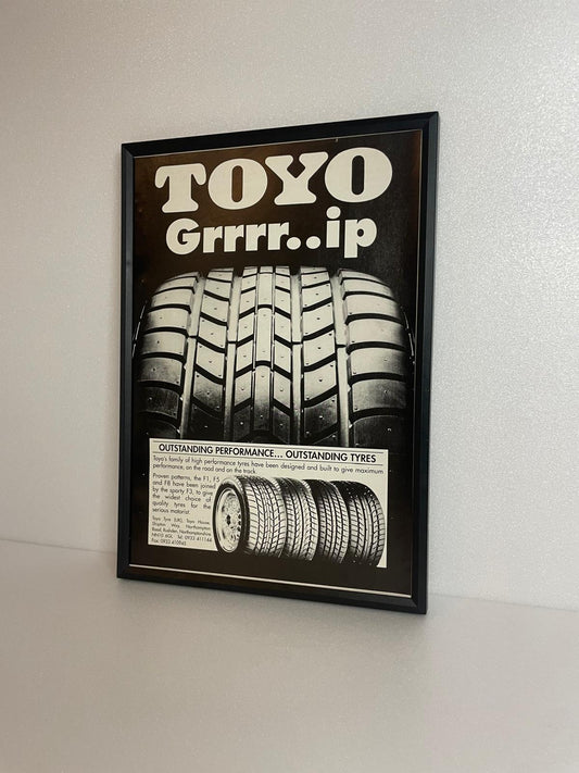 RARE Original Japanese Toyo Tyres Advert - 1990s