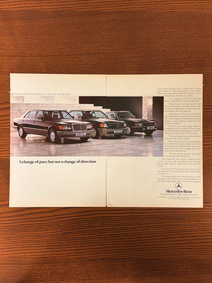 Original Mercedes S Class Advert - 1980s
