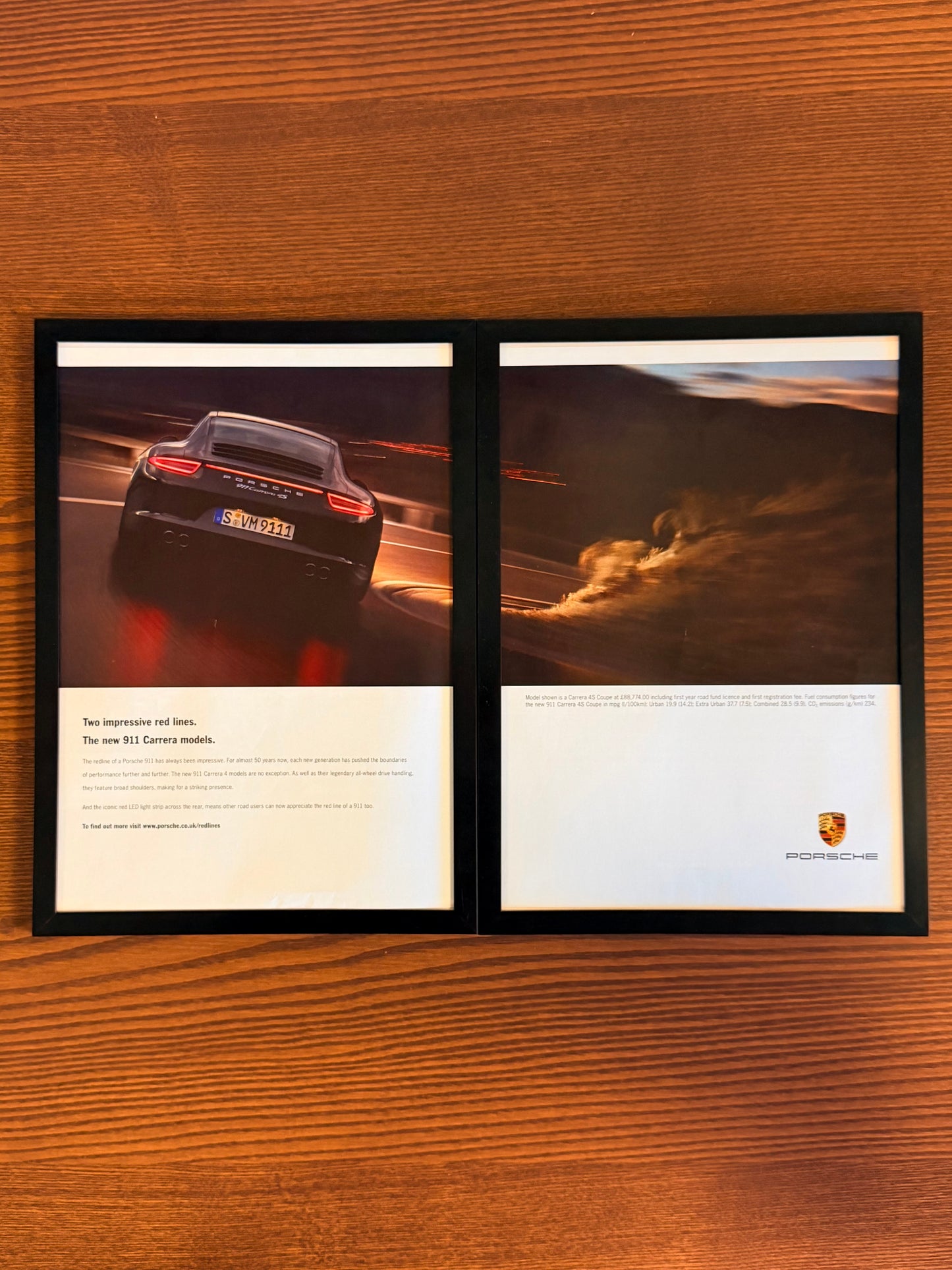 Original Porsche 911 Carrara 4s Advert - 2010s