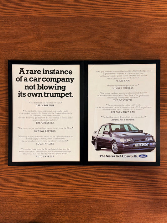 Original Ford Sierra Cosworth Advert - 1980s