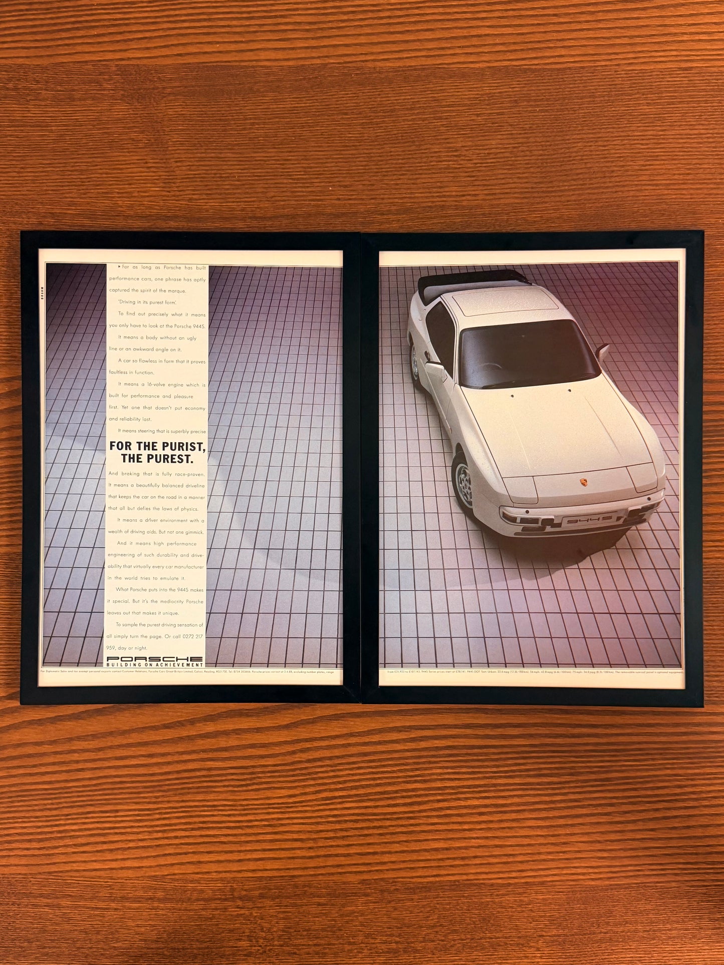 Original Porsche 944s Advert - 1980s