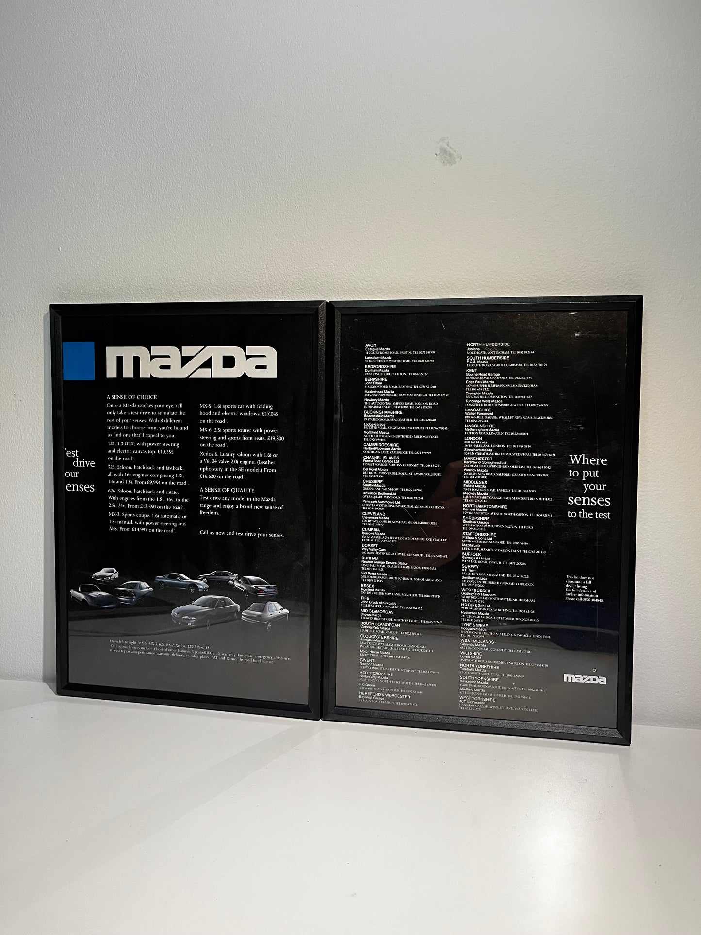 Original Mazda (RX7 and MX5) Advert - 'Test drive your senses' - 1993