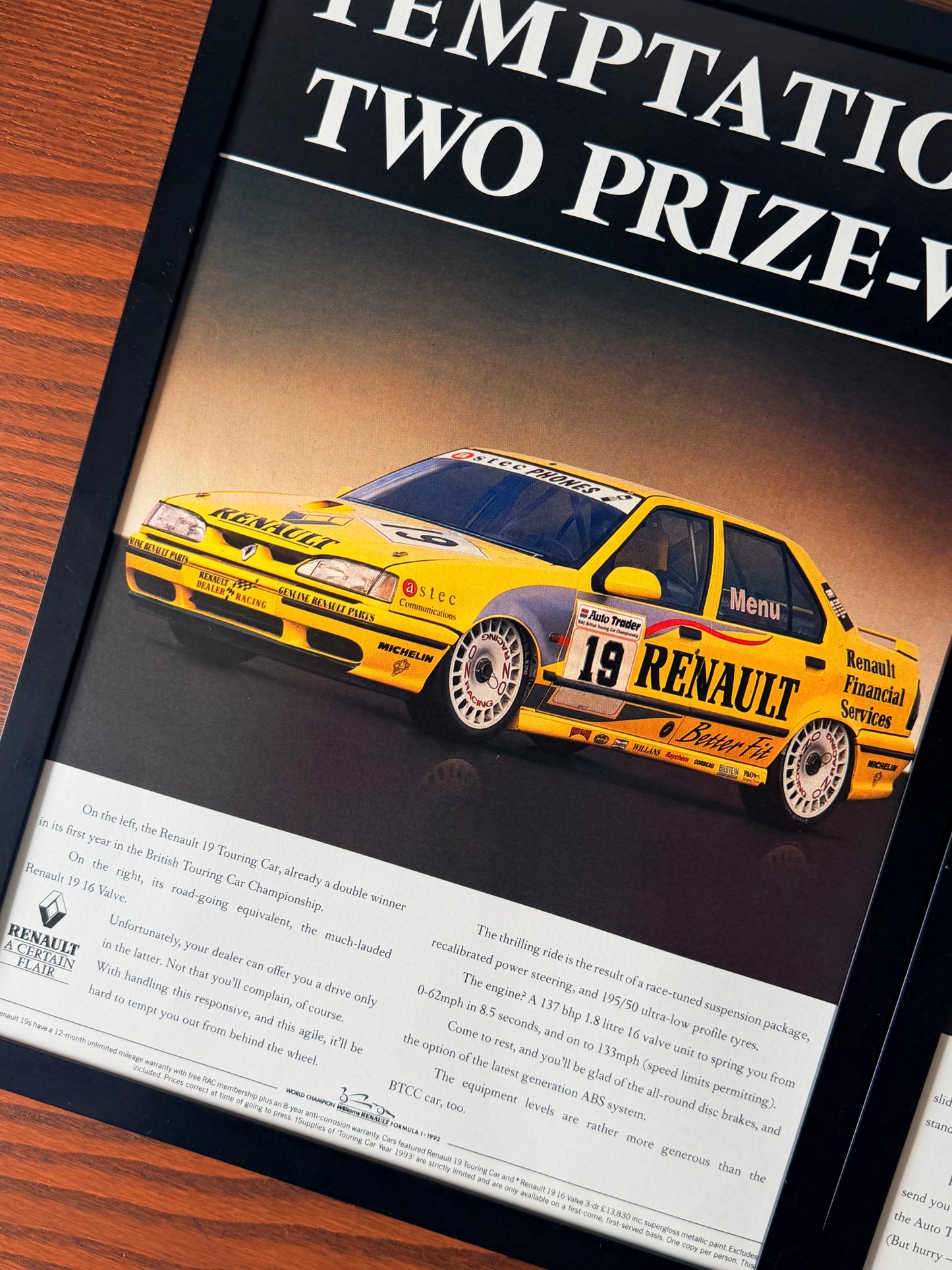 Original Renault 19 Advertisement - 1990s