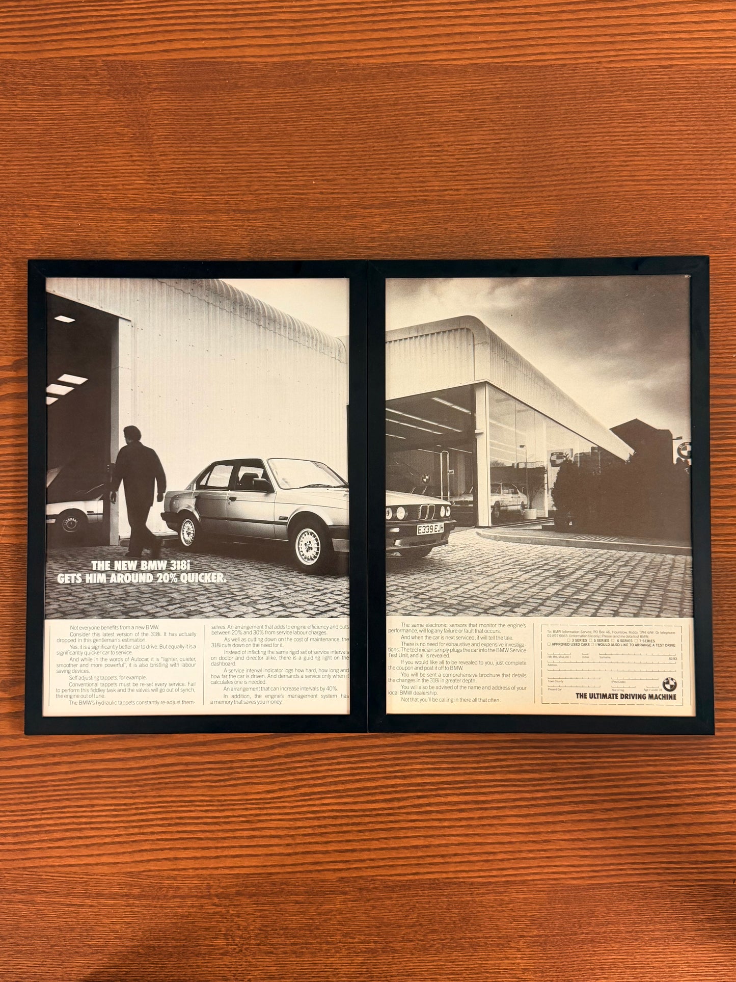 Original BMW E30 318i 3 series Advert - 1980s