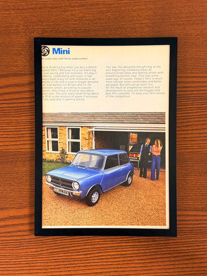 Original Austin Mini 1275 Advert - 1980s