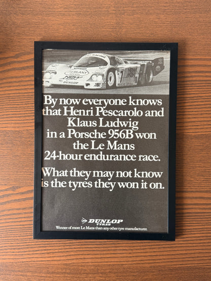 Original Dunlop Porsche 956B Advert - 1980’s