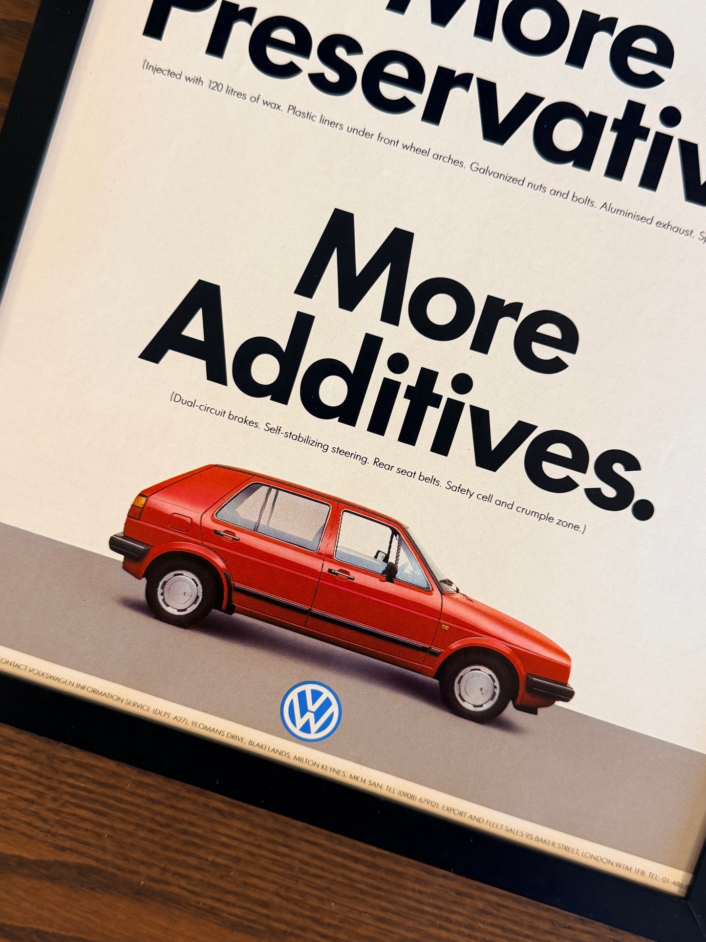 Original Volkswagen Mk2 Golf Advert - 1980s