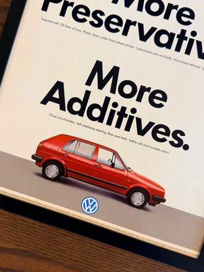 Original Volkswagen Mk2 Golf Advert - 1980s