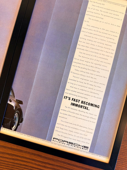 Original Porsche 911 Carrara Advert - 1980s