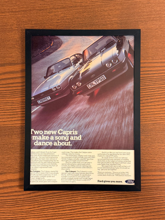 Original Ford Capri Advert - 1984