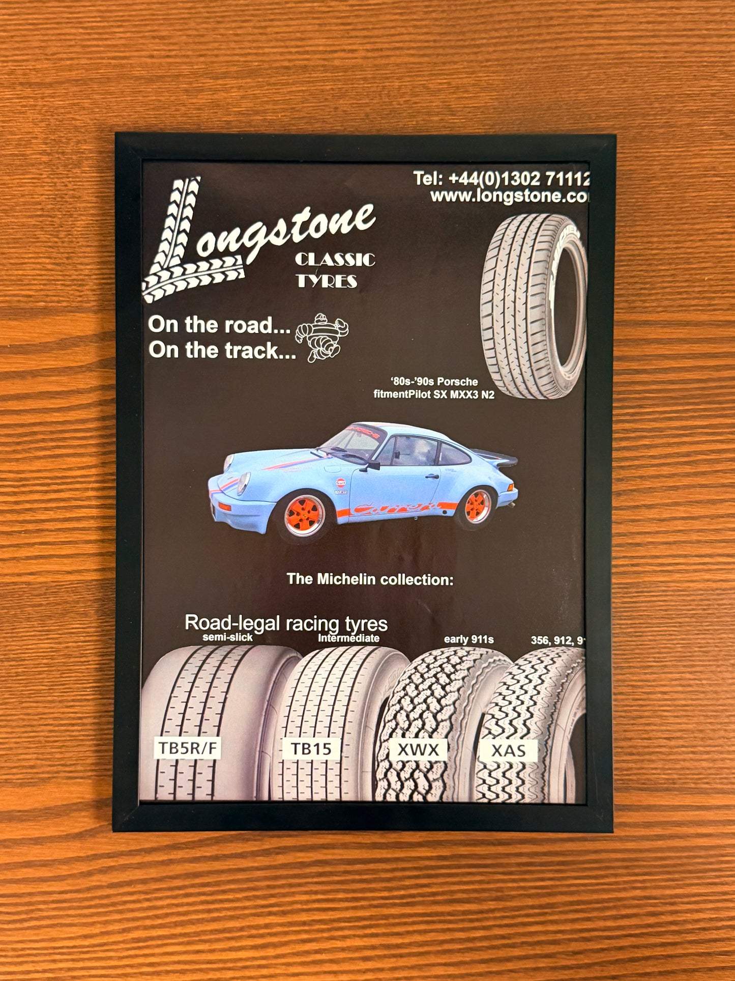 Original Porshe Longstone Wheels Advert - 1980s