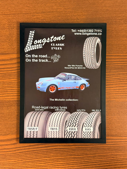 Original Porshe Longstone Wheels Advert - 1980s