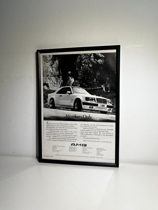 Original Mercedes AMG Advert - 1980s