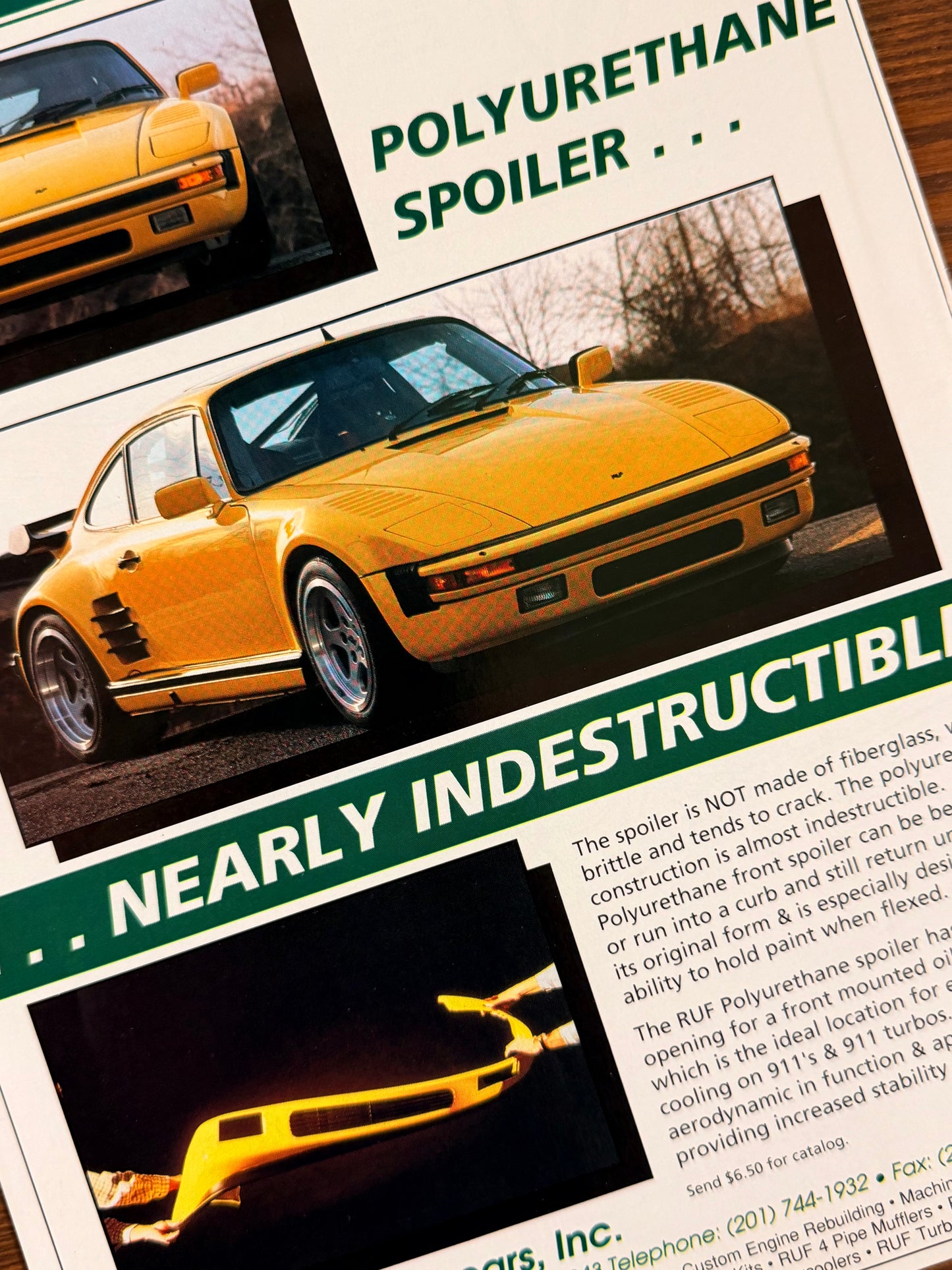 Original Porsche RUF Advert - 1989