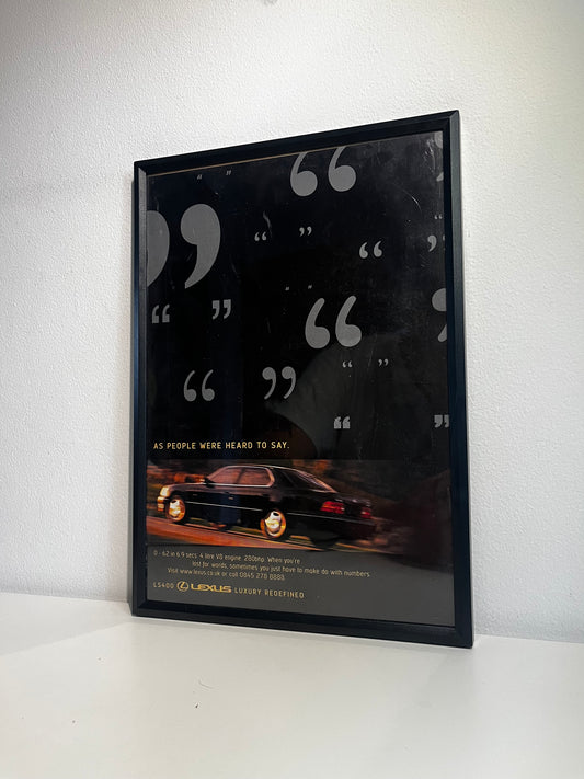 Original Lexus LS400 Advert - 1990s