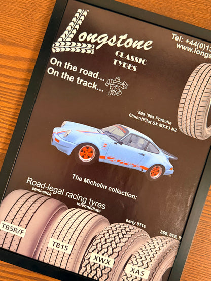 Original Porshe Longstone Wheels Advert - 1980s
