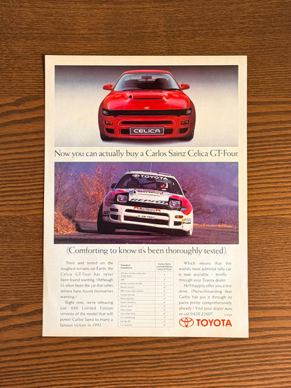Original Toyota Celica GT Four Advert - 1980s