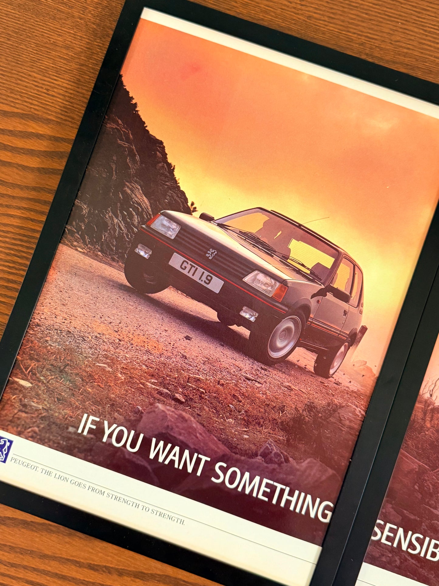 Original Peugeot 205 GTI 1.9 Advert - 1980s