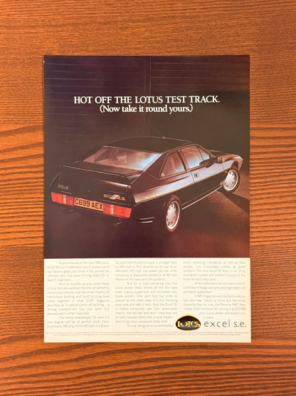 Original Lotus Excel se Advert - 1980s