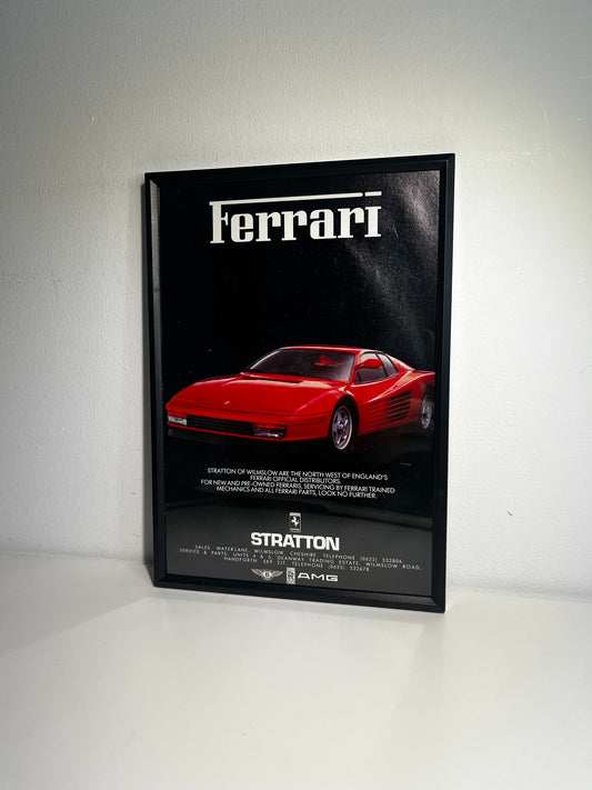 Original 80s Ferrari Testarossa Advert