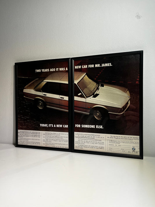 Original BMW Advert - 1989