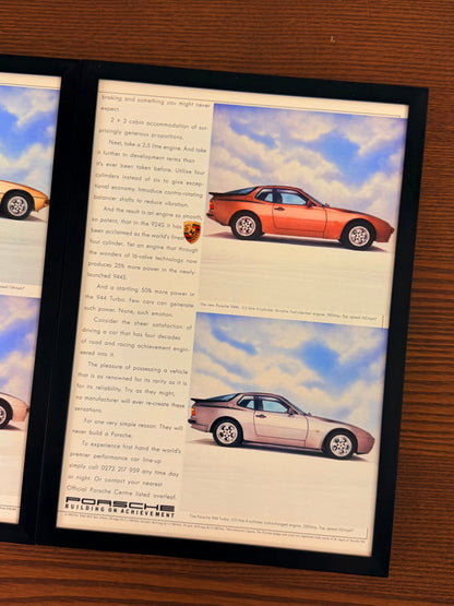 Original Porsche 944s, 924s Advert - 1980s