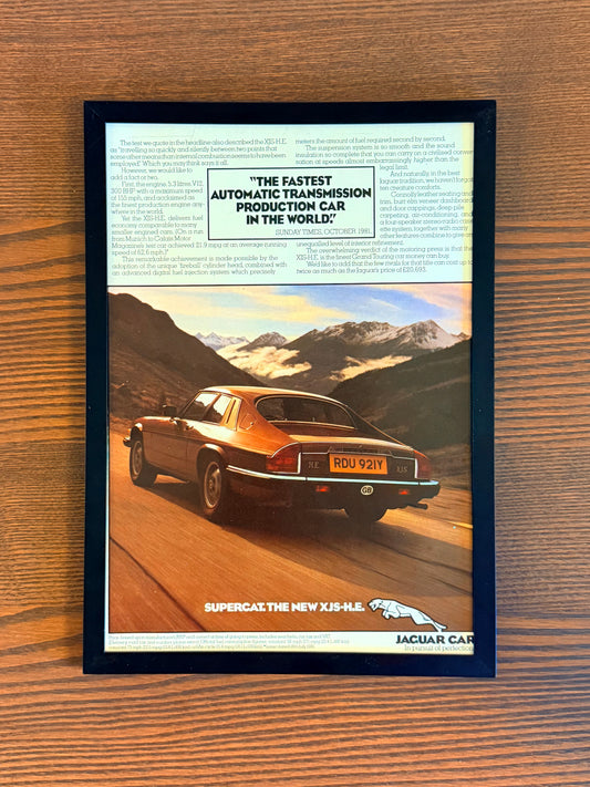 Original Jaguar XJS Advert - 1980s