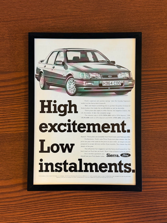 Original Ford Sierra Advert - 1980s