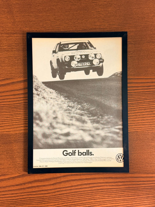 Original Volkswagen Mk1 Golf Advert - 1980s