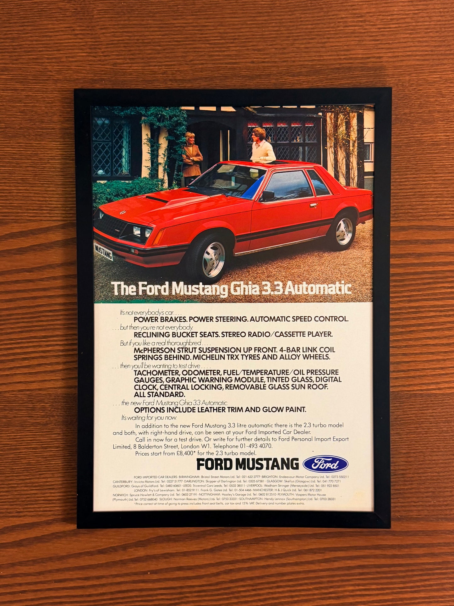 Original Ford Mustang Advert - 1980s