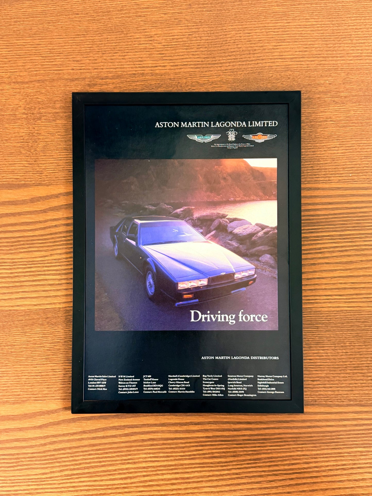 Original Aston Martin Advert - 1980s