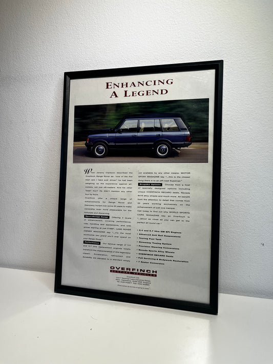Original Range Rover Overfinch Advert - 1990s